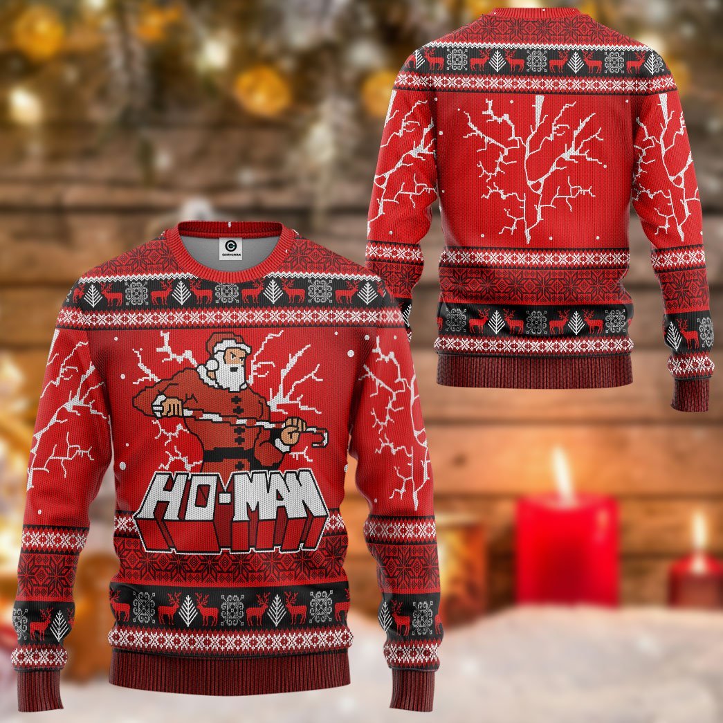 top gear christmas sweater Gearhumans MAN Ugly Christmas Sweater Custom Tshirt Hoodie Apparel