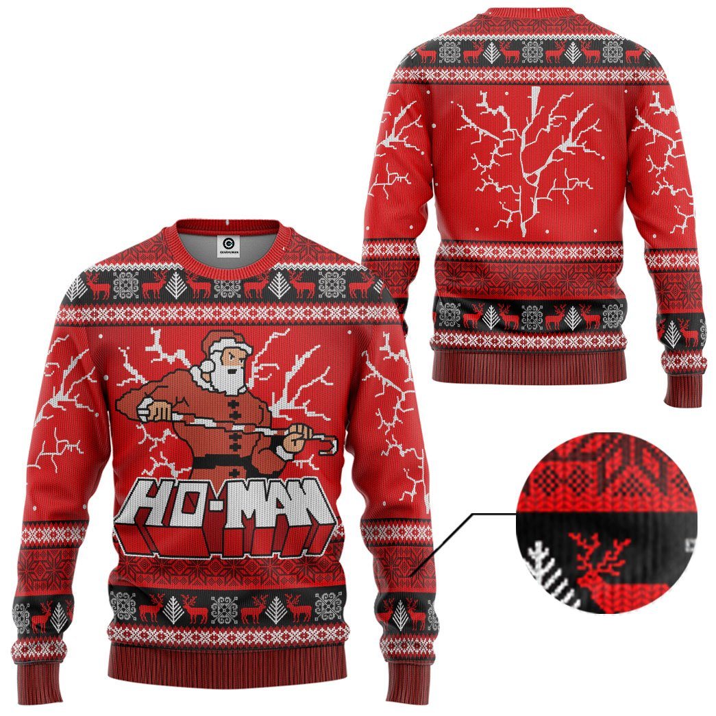 Gearhumans MAN Ugly Christmas Sweater Custom Tshirt Hoodie Apparel GV301014 3D Apparel 