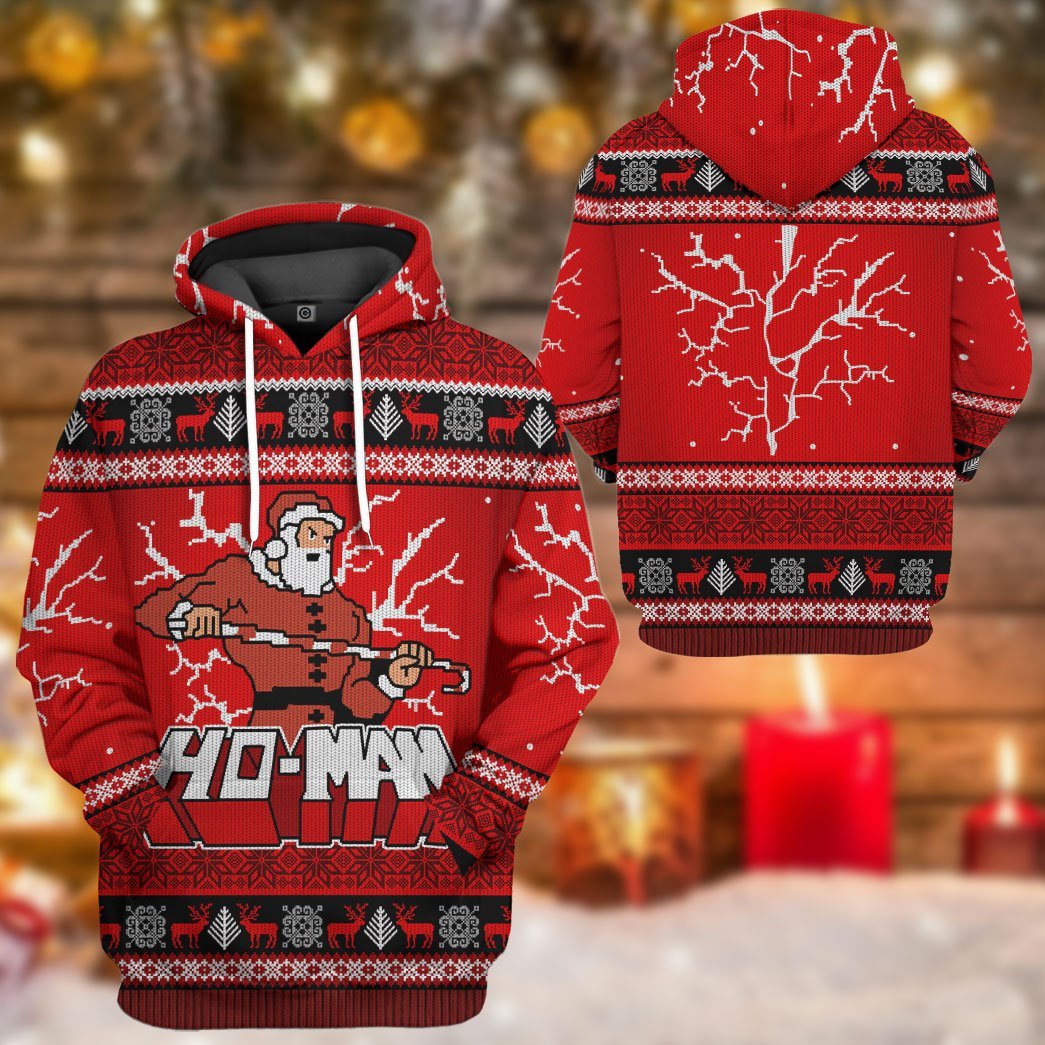 Gearhumans MAN Ugly Christmas Sweater Custom Tshirt Hoodie Apparel GV301014 3D Apparel 