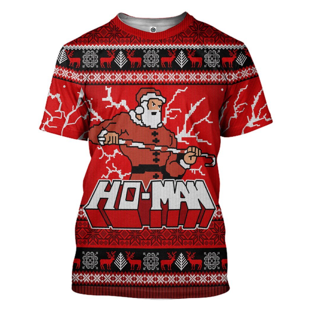 Gearhumans MAN Ugly Christmas Sweater Custom Tshirt Hoodie Apparel GV301014 3D Apparel T-Shirt S 