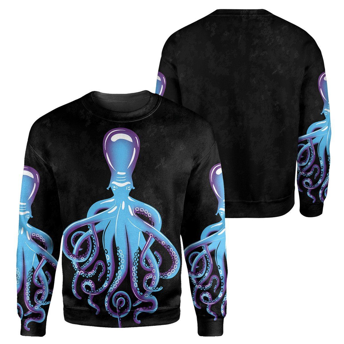 Gearhumans Octopus Scuba Diving - 3D All Over Printed Shirt shirt 3D Apparel LONG SLEEVE S 