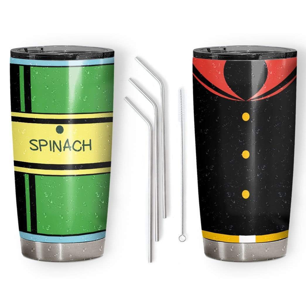 Gearhumans Popeye And Spinach Custom Design Vacuum Insulated Tumbler GV27057 Tumbler