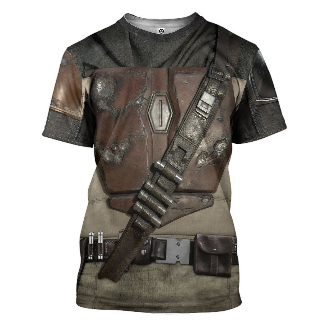 Gearhumans Star War The Mandalorian Custom Hoodie Apparel GN17094 3D Apparel T-Shirt S 