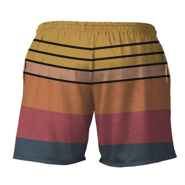 Gearhumans Stop staring at my cock Custom Beach Shorts Swim Trunks