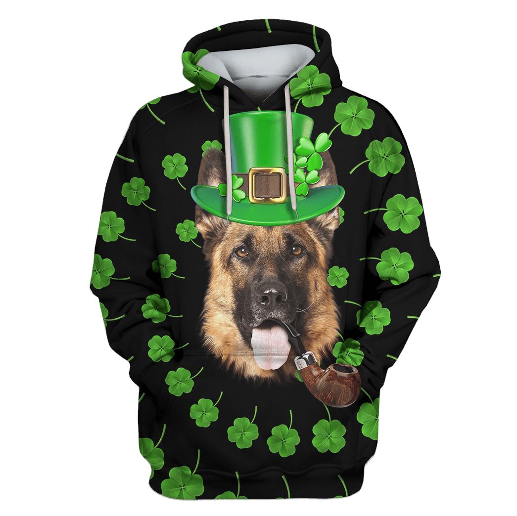 German Shepherd Custom T-shirt - Hoodies Apparel HD-PET110439 3D Custom Fleece Hoodies Hoodie S 