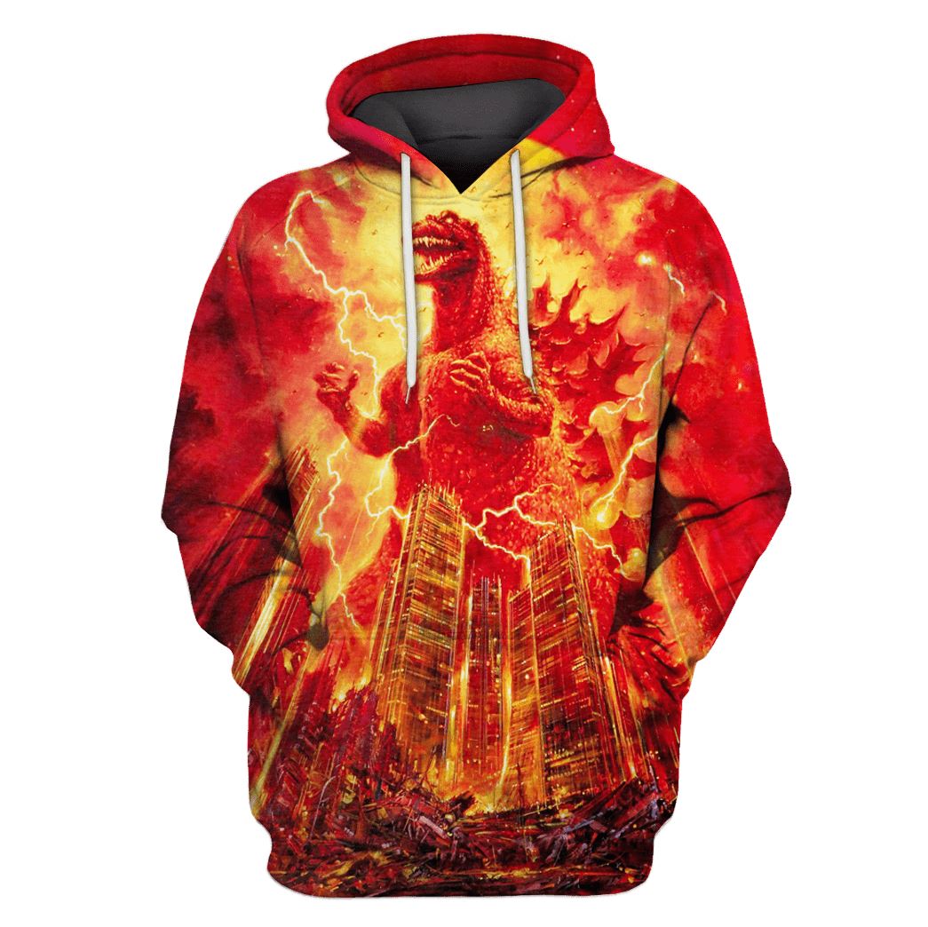 Godzilla King of the Monsters Custom Hoodies Apparel HD-MV110617 3D Custom Fleece Hoodies Hoodie S 