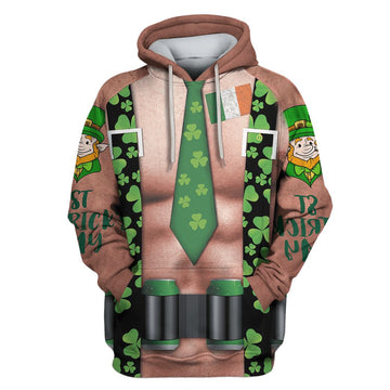 Green Man Custom T-shirt - Hoodies Apparel HD-PET110436 3D Custom Fleece Hoodies Hoodie S 