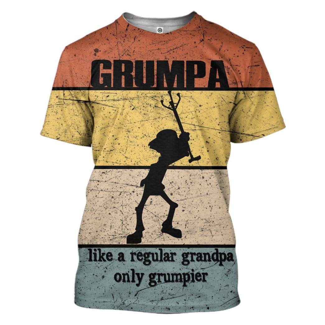 Grumpy Granpa Custom T-Shirts Hoodies Apparel HD-TA1301205 3D Custom Fleece Hoodies T-Shirt S 