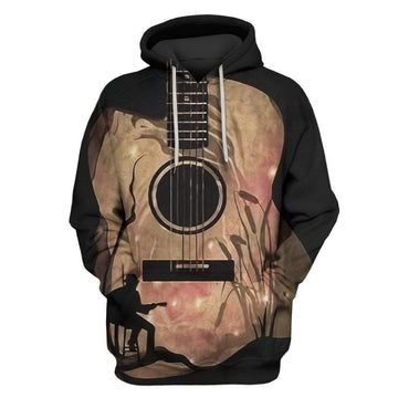 Guitar Custom T-shirt - Hoodies Apparel HD-GH20338 3D Custom Fleece Hoodies Hoodie S 