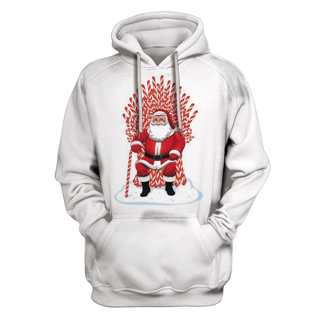 Happy Santa Claus On Christmas Custom T-shirt - Hoodies Apparel HD-MV110672 3D Custom Fleece Hoodies Hoodie S 