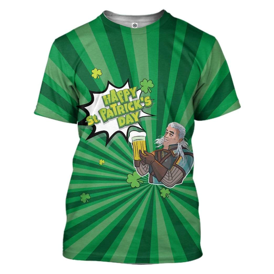 Happy St Patrick's Day Custom T-Shirts Hoodies Apparel HD-TA0102201 3D Custom Fleece Hoodies T-Shirt S 