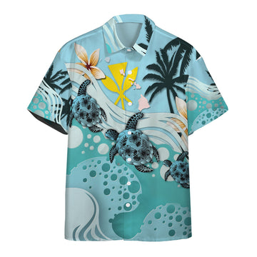 Gearhumans 3D Sea Turtle Hawaii Shirt