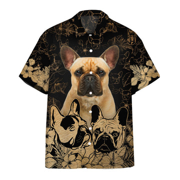 Gearhumans 3D French Bulldog Hawaii Shirt