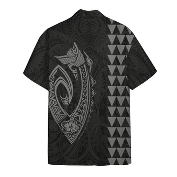 Gearhumans 3D White Fish Hook Hawaii Shirt