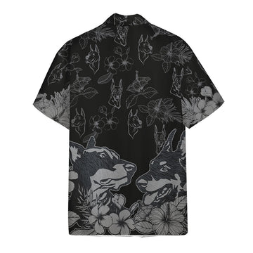Gearhumans 3D Doberman Pinscher Hawaii Shirt
