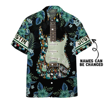 Gearhumans 3D Electric Guitar Hawaii shirt