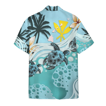 Gearhumans 3D Sea Turtle Hawaii Shirt