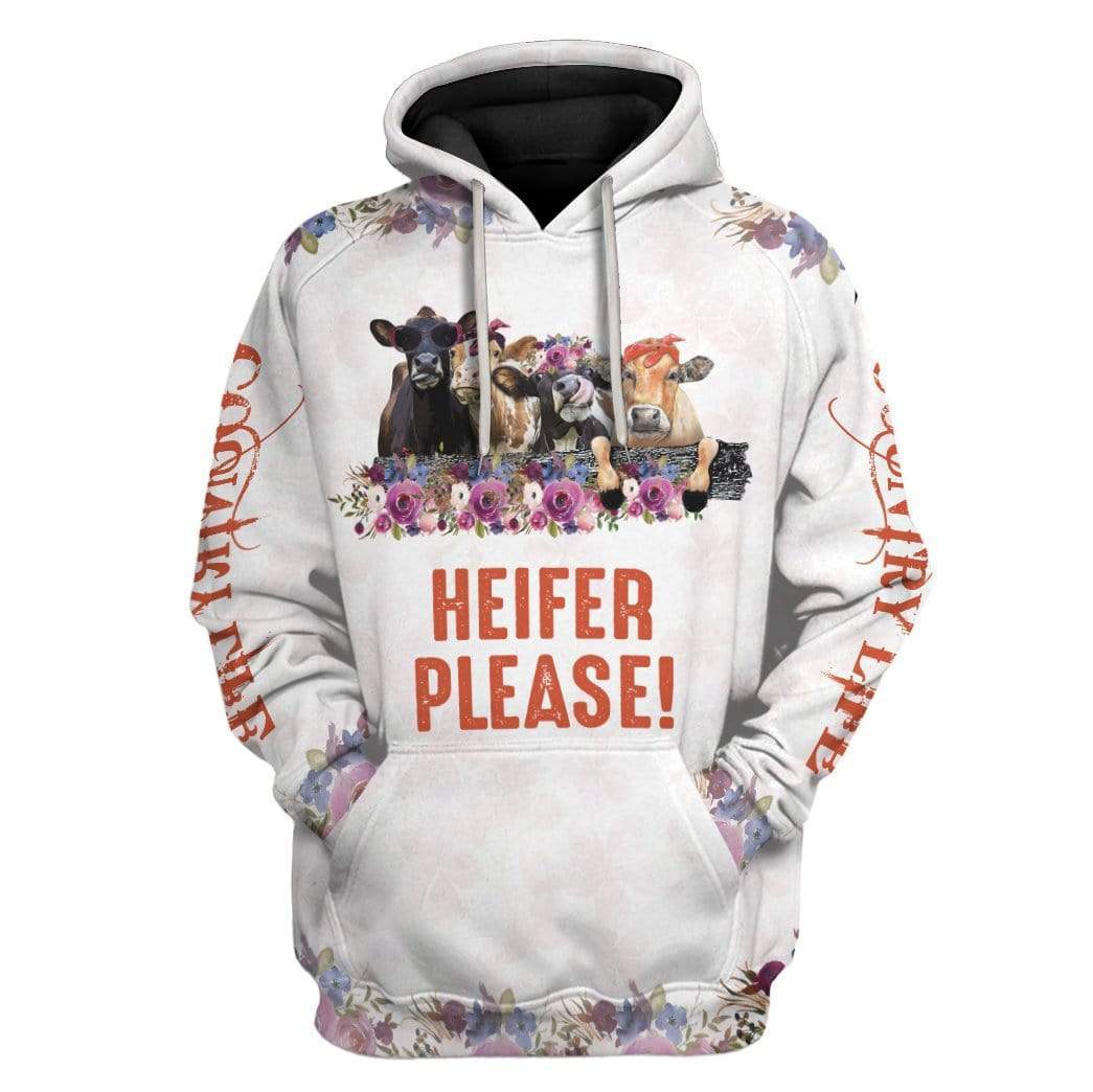Heifer Please Custom T-Shirts Hoodies Apparel AN-DT0701201 3D Custom Fleece Hoodies Hoodie S 