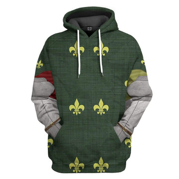 Gearhumans Historical Medieval Armor Detroit Fight Club Costume Hoodie Apprel