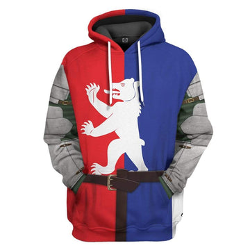 Gearhumans Historical Medieval Armor Ursus Fight Club Costume Hoodie Apparel