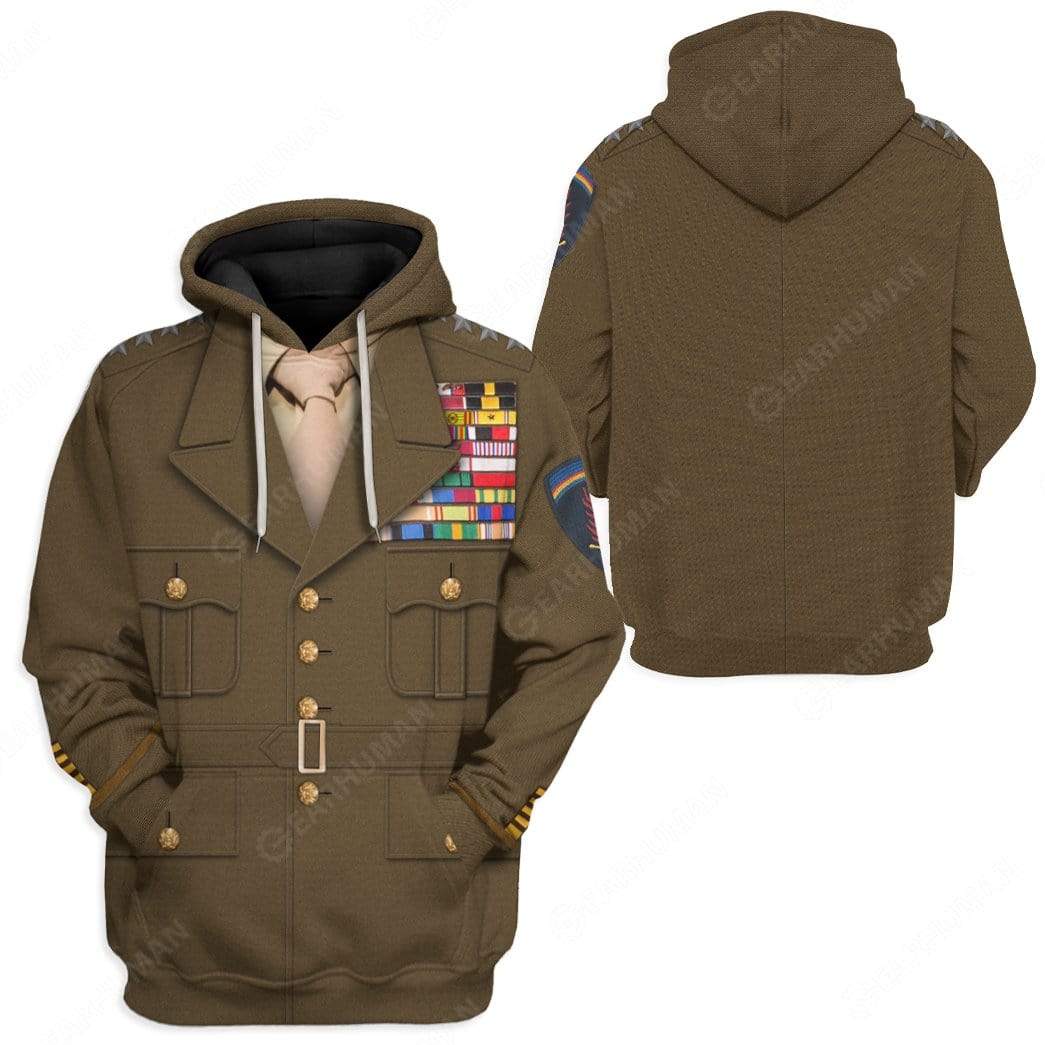 Hoodie Custom Dwight D. Eisenhower Apparel HD-DT1891909 3D Custom Fleece Hoodies 