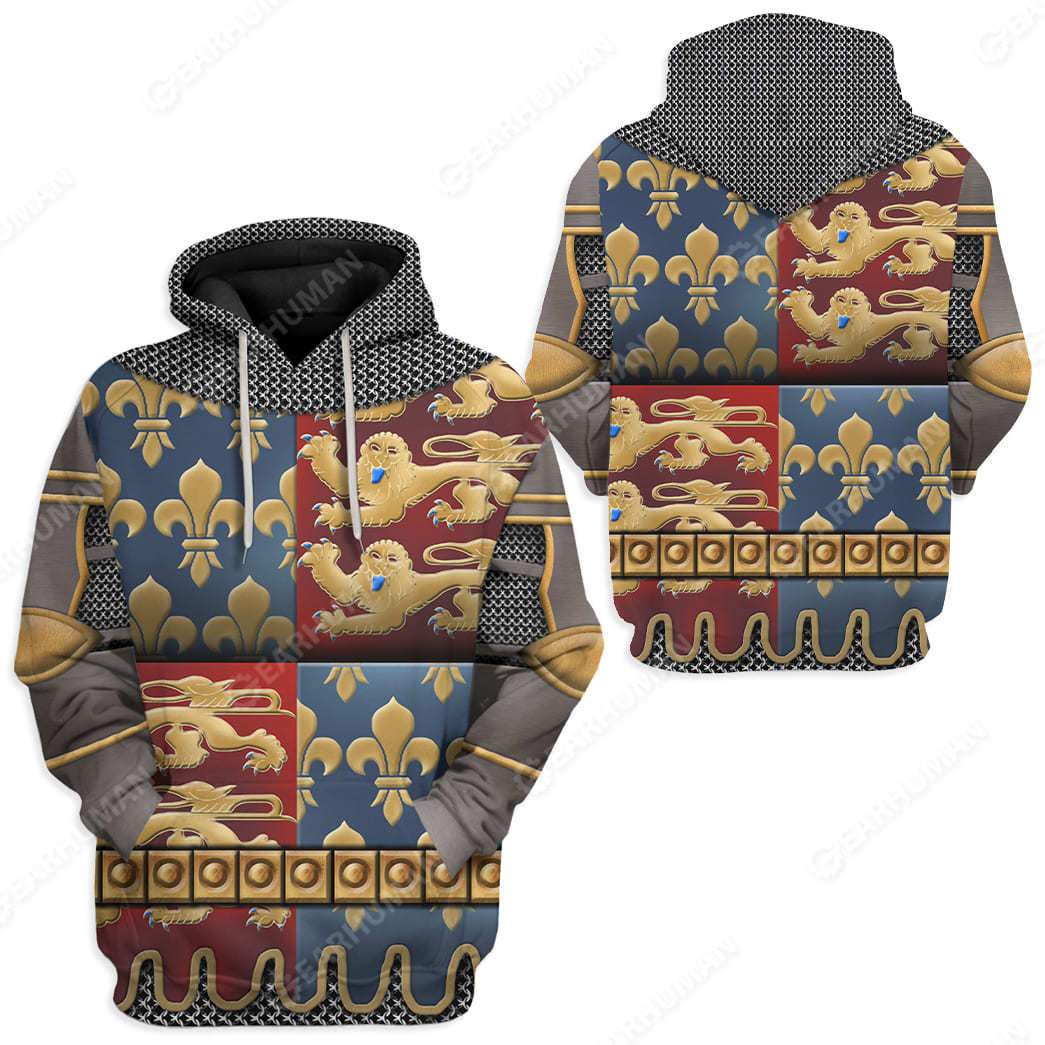 Hoodie Custom Edward III of England Apparel HD-AT11101903 3D Custom Fleece Hoodies 