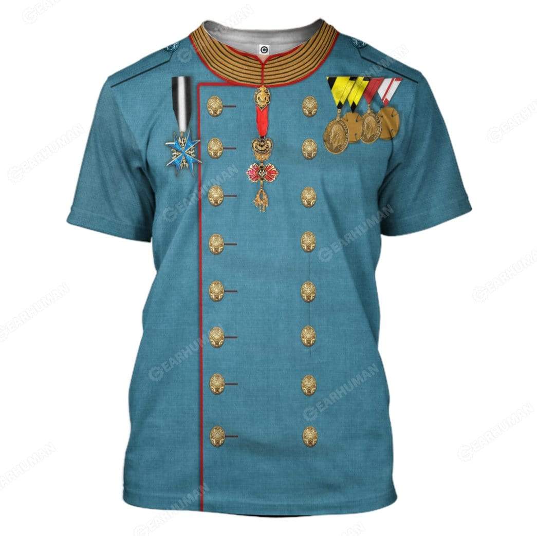 Hoodie Custom Franz Joseph I of Austria Apparel HD-AT14101915 3D Custom Fleece Hoodies T-Shirt S 