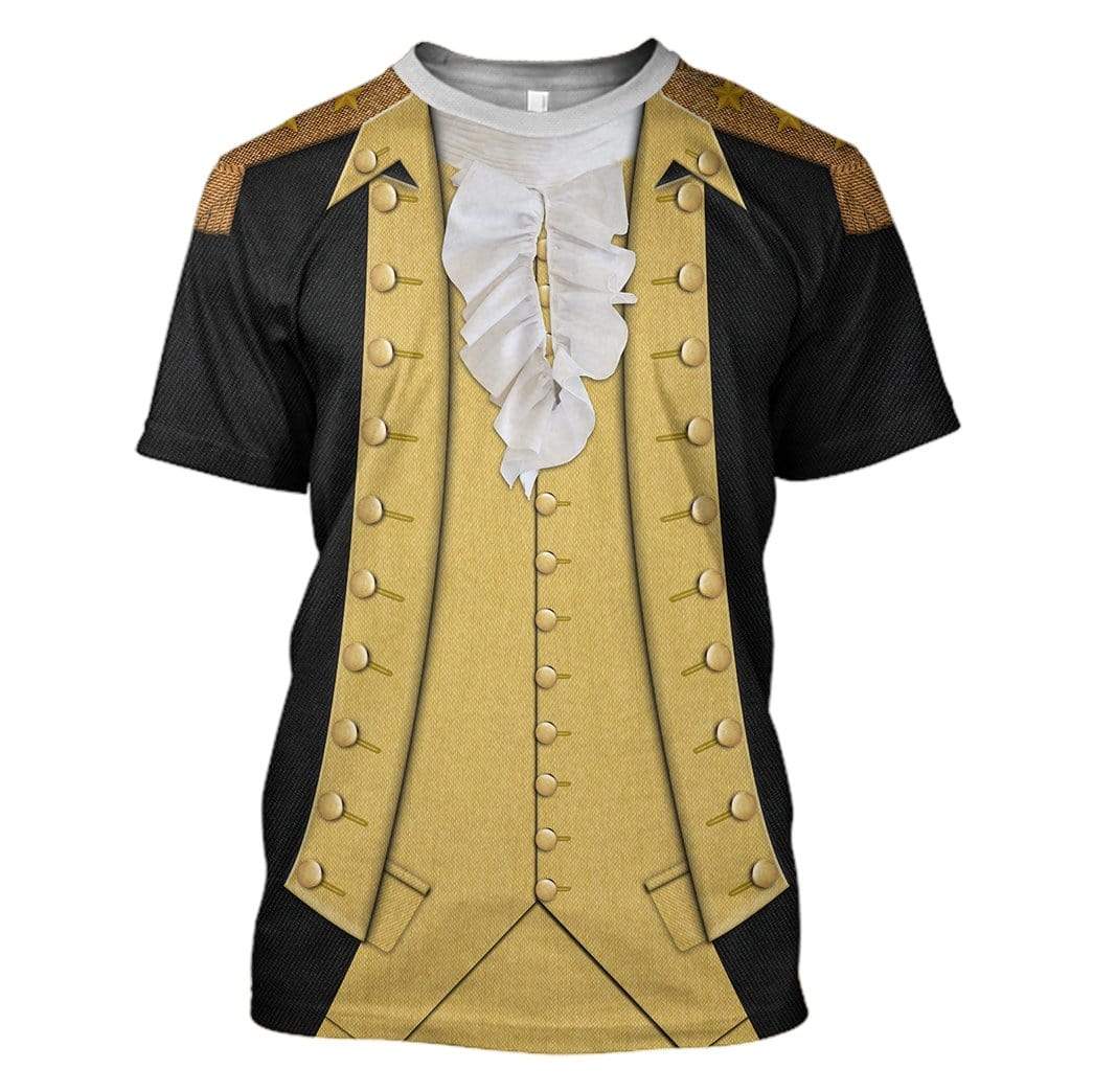 Hoodie Custom George Washington T-shirt - Hoodies - Sweater Apparel HD-GH1106169 3D Custom Fleece Hoodies T-Shirt S 