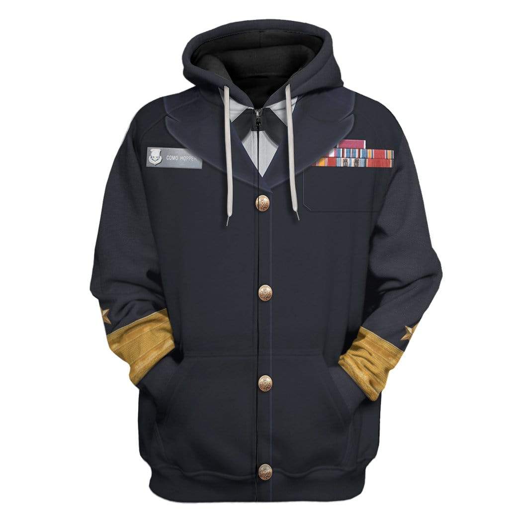 Hoodie Custom Grace Hopper Apparel HD-TA31101902 3D Custom Fleece Hoodies Zip Hoodie S 