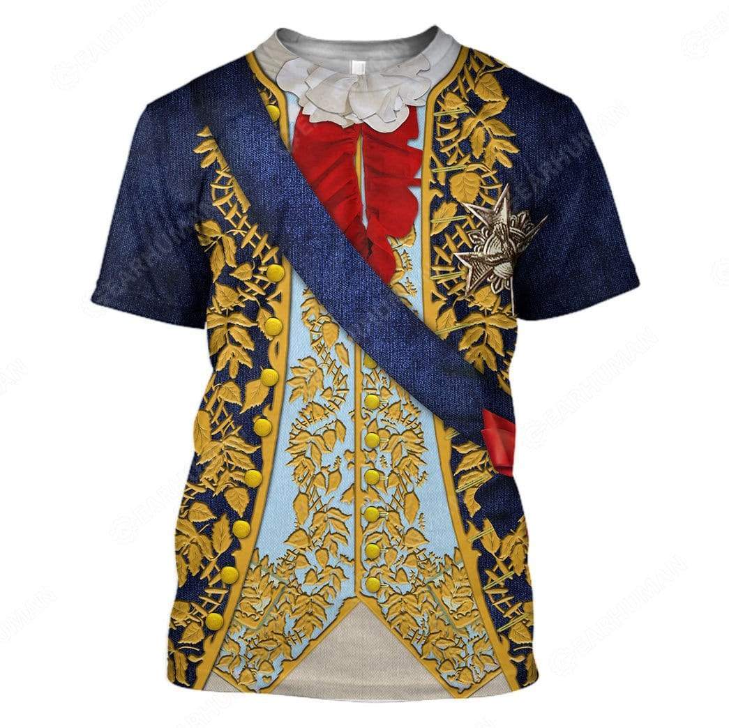 Hoodie Custom Louis XV Apparel T28814 3D Custom Fleece Hoodies T-Shirt S 