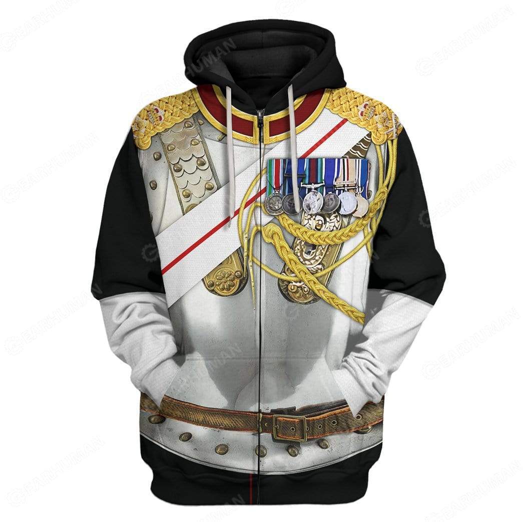 Hoodie Custom Soldier of the Blues and Royals Apparel HD-AT08101904 3D Custom Fleece Hoodies Zip Hoodie S 