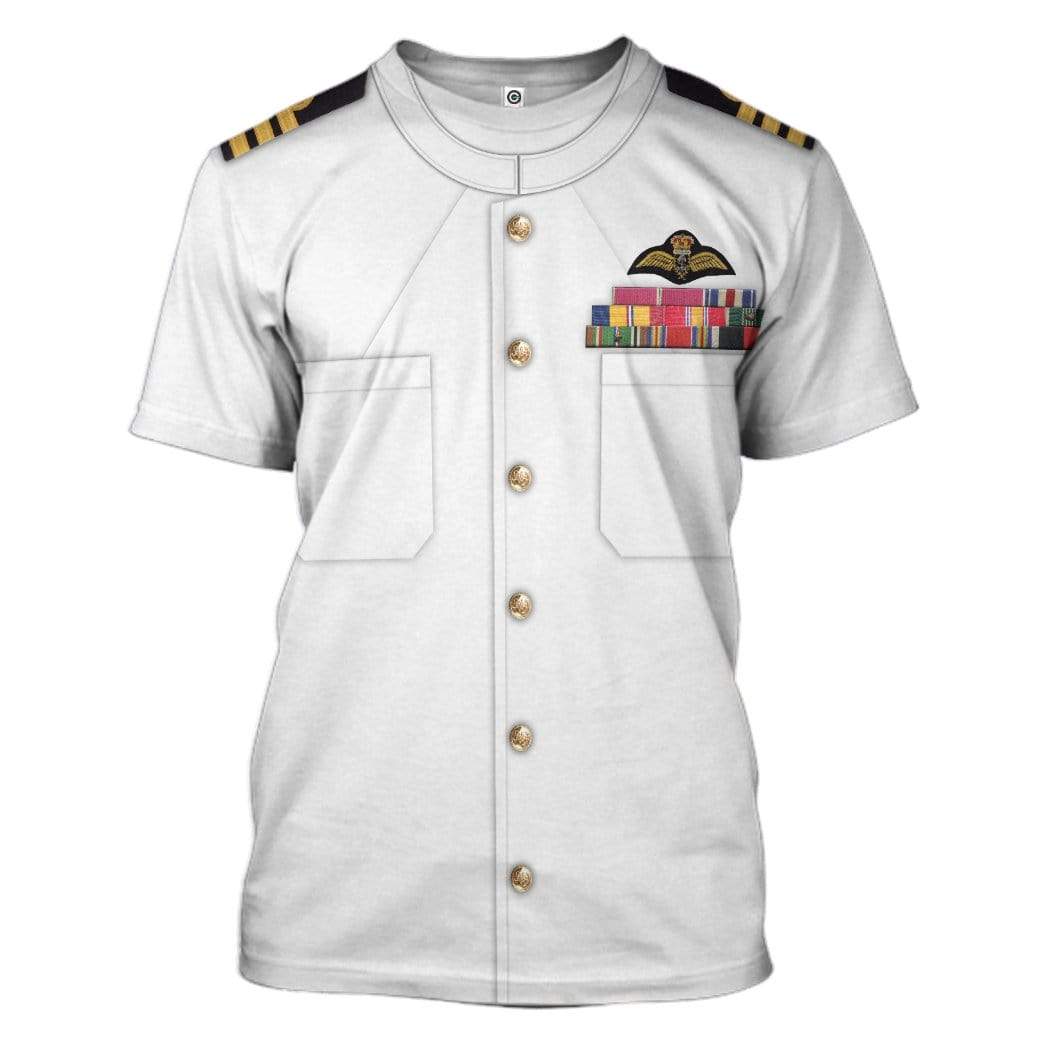 Hoodie Custom White Uniforms Of The Royal Navy Apparel HD-AT15101901 3D Custom Fleece Hoodies T-Shirt S 