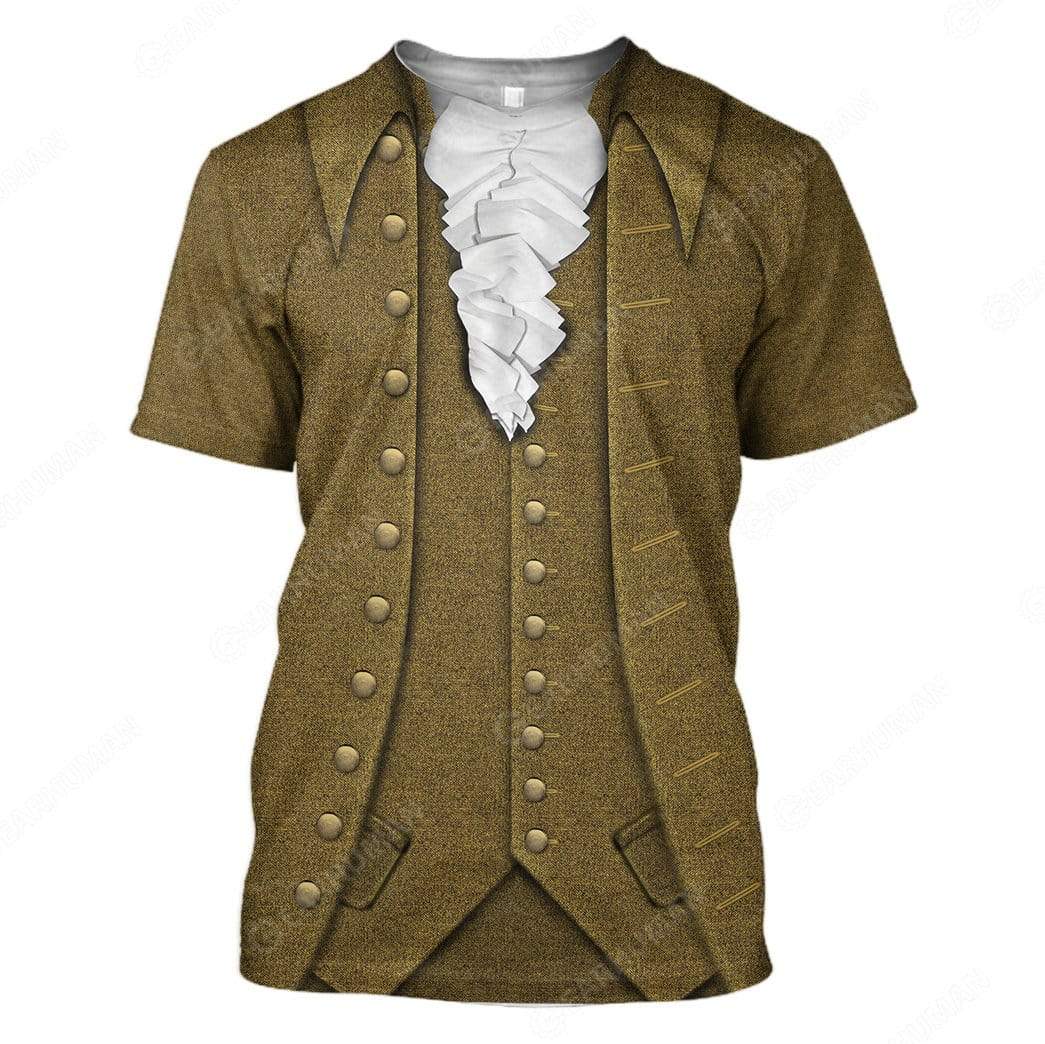 Hoodie John Adams Custom Apparel HD-DT0491927 3D Custom Fleece Hoodies T-Shirt S 