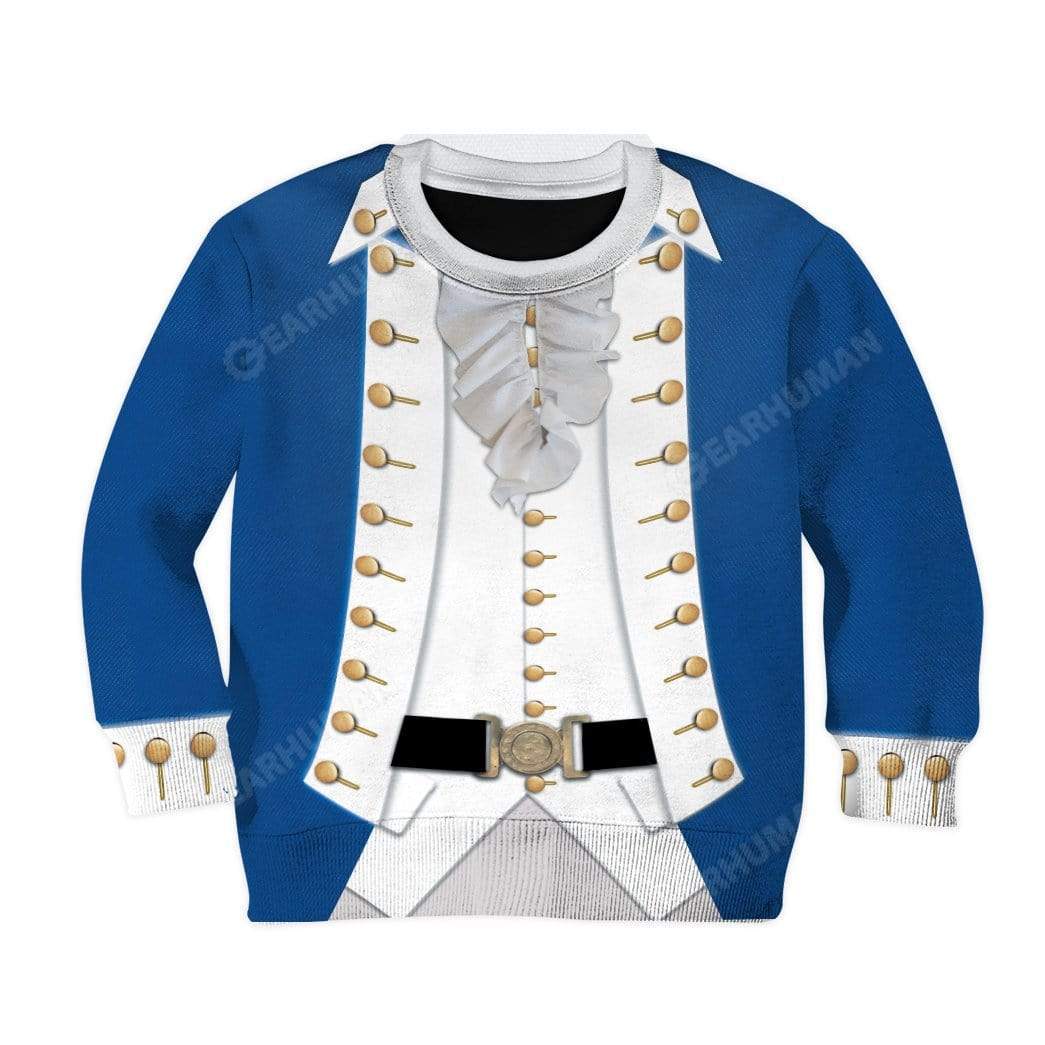 Gearhumans Hoodie Kid Cosplay Alexander Hamilton Custom T-Shirts Hoodi
