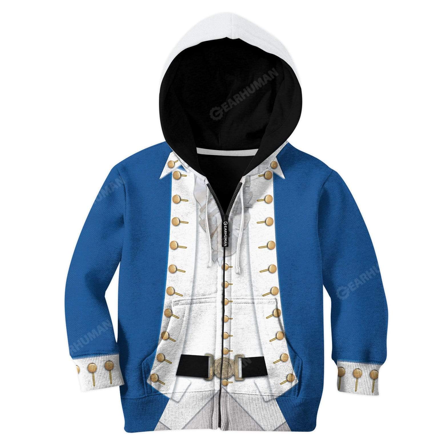 alexander gear Gearhumans Hoodie Kid Cosplay Alexander Hamilton Custom T-Shirts Hoodi