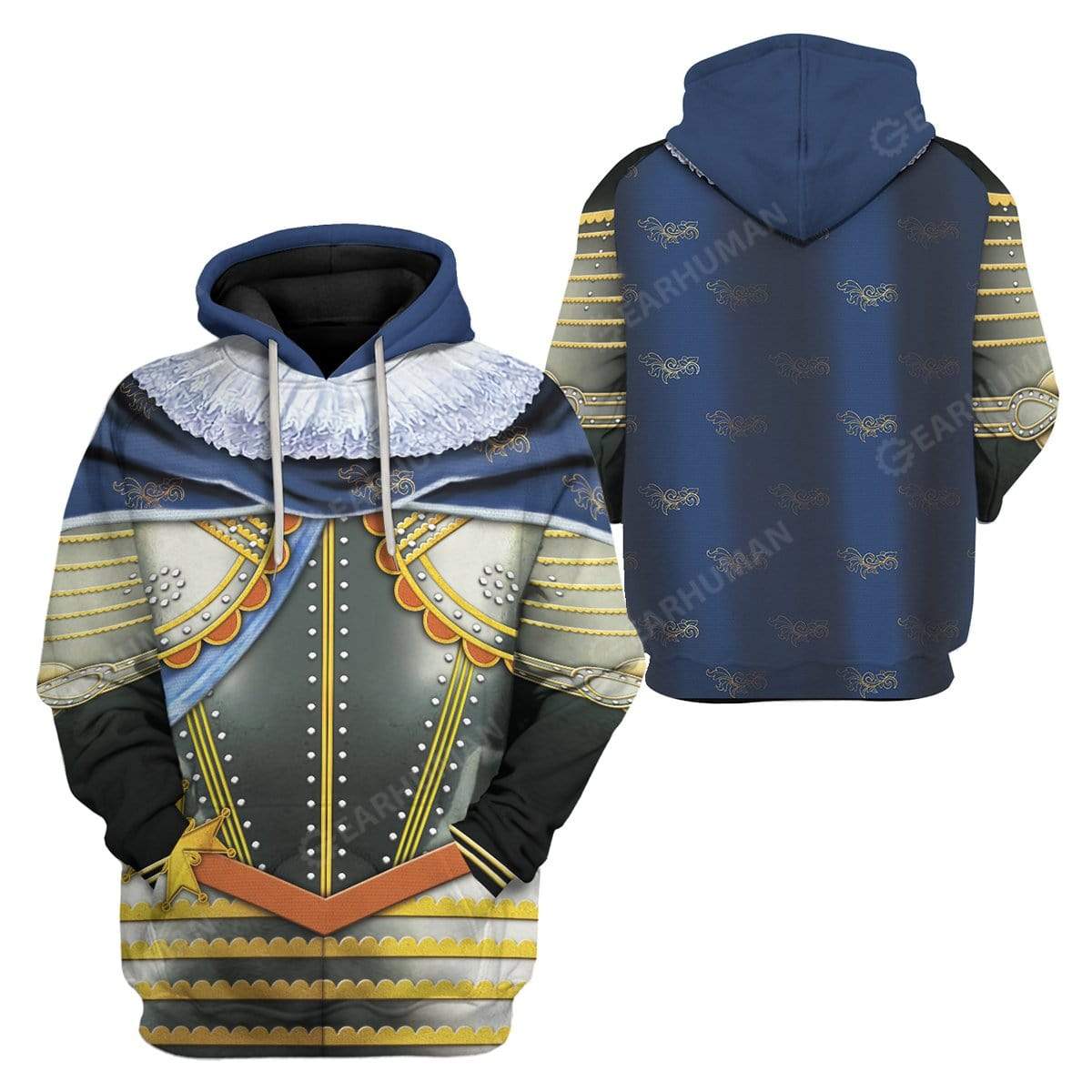 Hoodie Louis XIII Of France Custom T-shirt - Hoodies Apparel HD-TA31101913 3D Custom Fleece Hoodies 