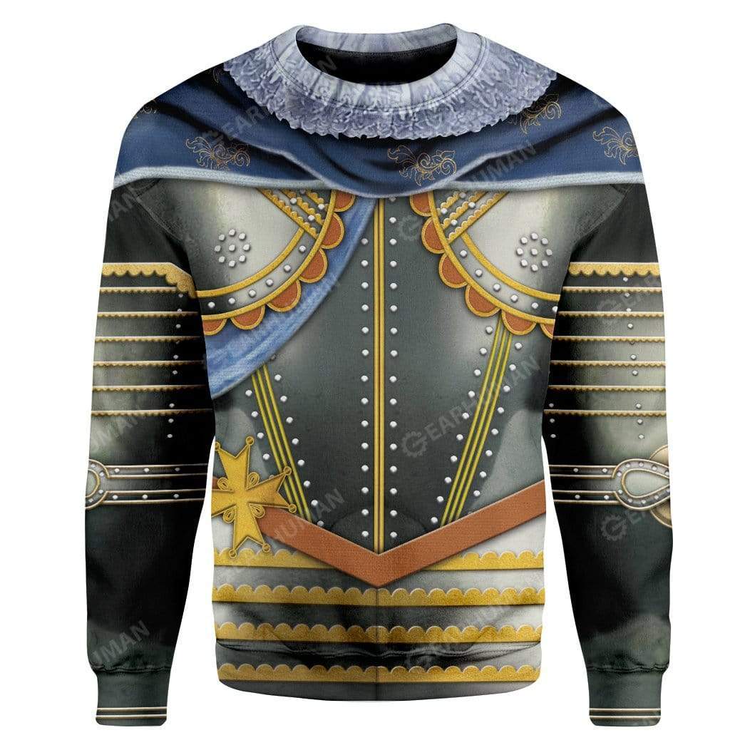 Hoodie Louis XIII Of France Custom T-shirt - Hoodies Apparel HD-TA31101913 3D Custom Fleece Hoodies Long Sleeve S 