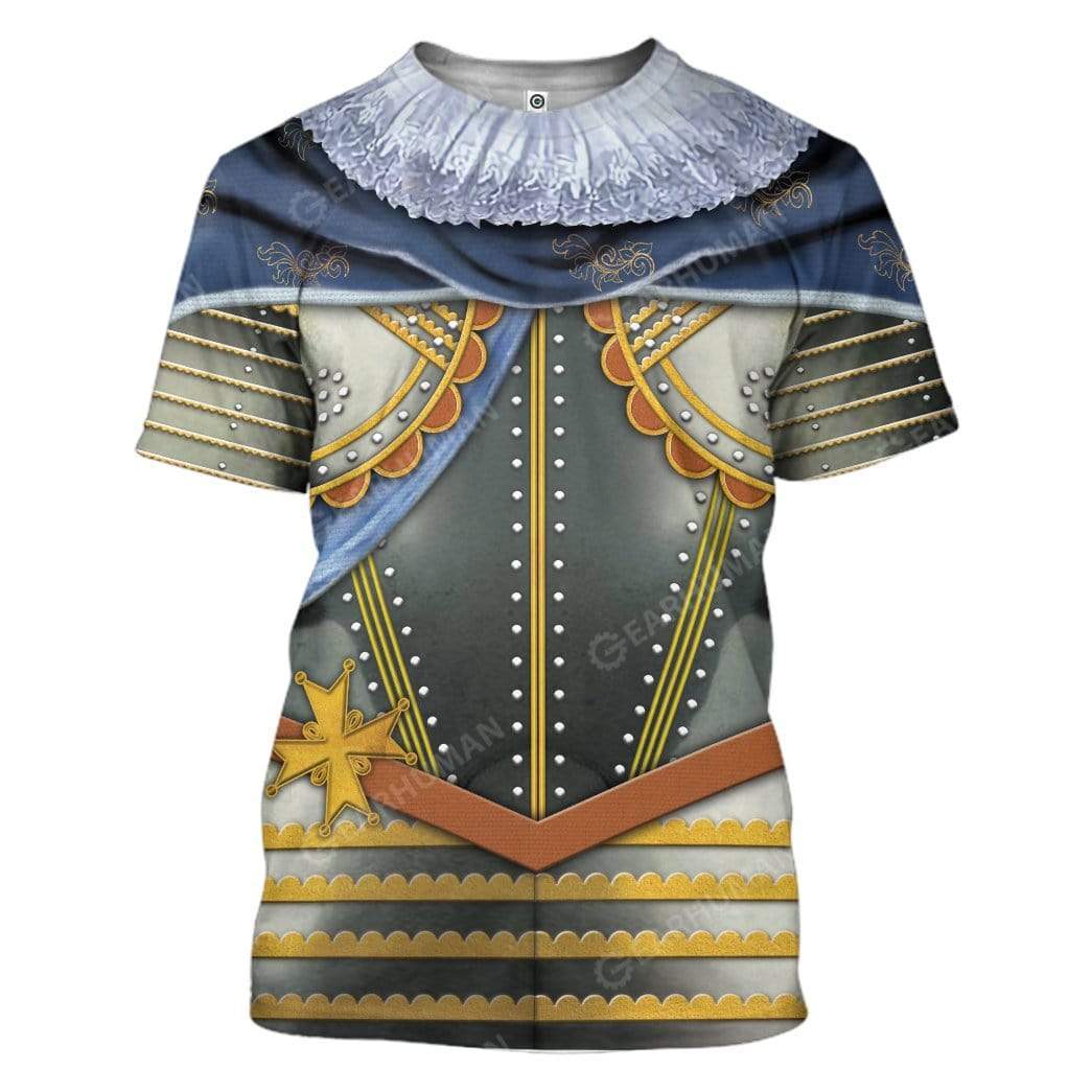 Hoodie Louis XIII Of France Custom T-shirt - Hoodies Apparel HD-TA31101913 3D Custom Fleece Hoodies T-Shirt S 