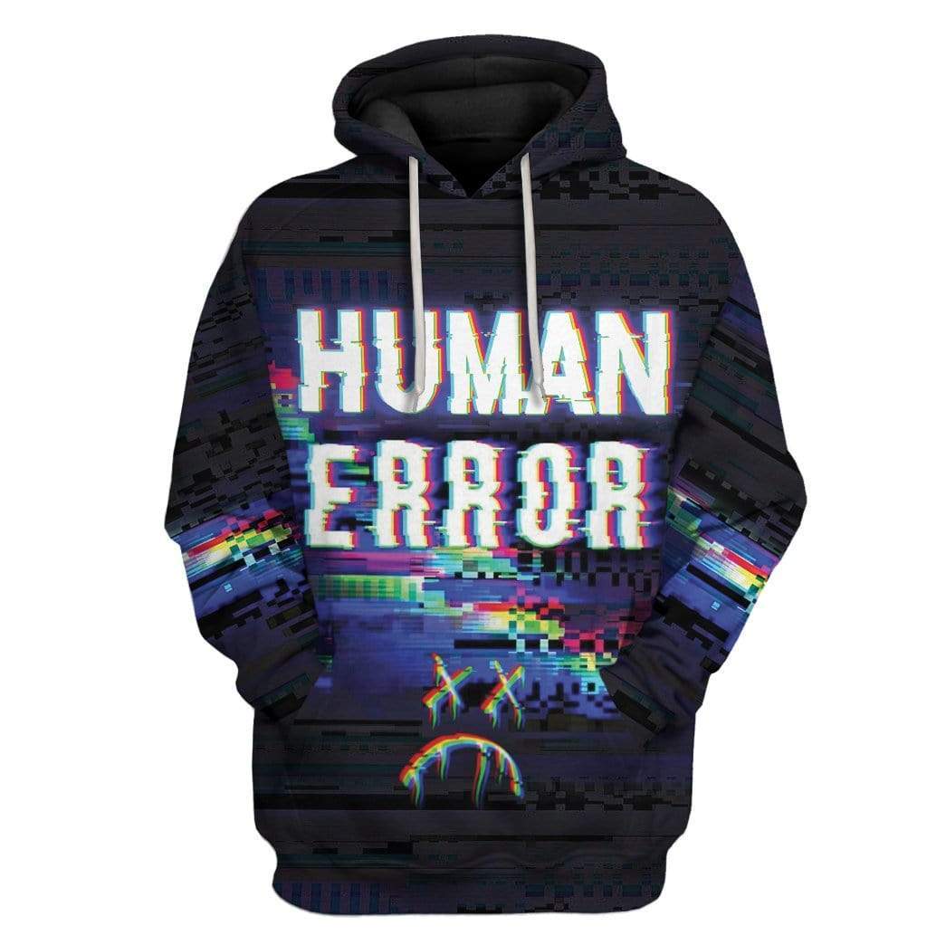 Human Error Custom T-Shirts Hoodies Apparel HD-TA1601204 3D Custom Fleece Hoodies Hoodie S 