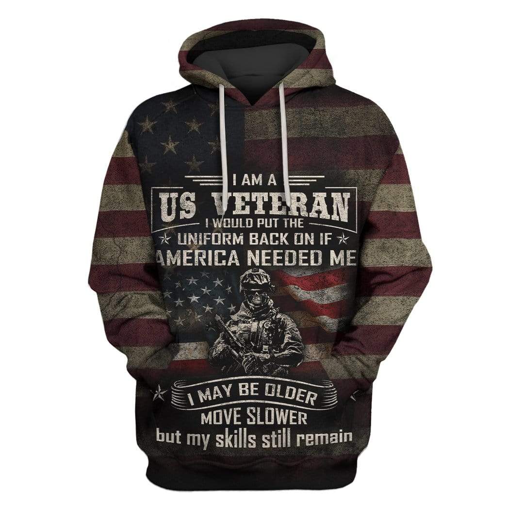 I am a US veteran Custom T-shirt - Hoodies Apparel HD-GH1106205 3D Custom Fleece Hoodies Hoodie S 