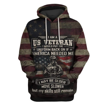 Gearhumans I am a US veteran Custom T-shirt - Hoodies Apparel