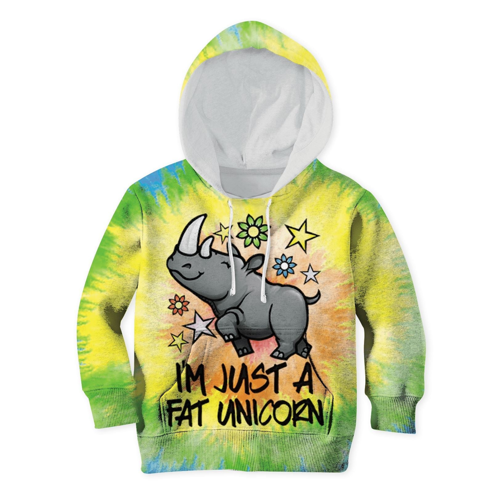I am just a fat unicorn Kid Custom Hoodies T-shirt Apparel HD-UNI110130K kid 3D apparel Kid Hoodie S/6-8 