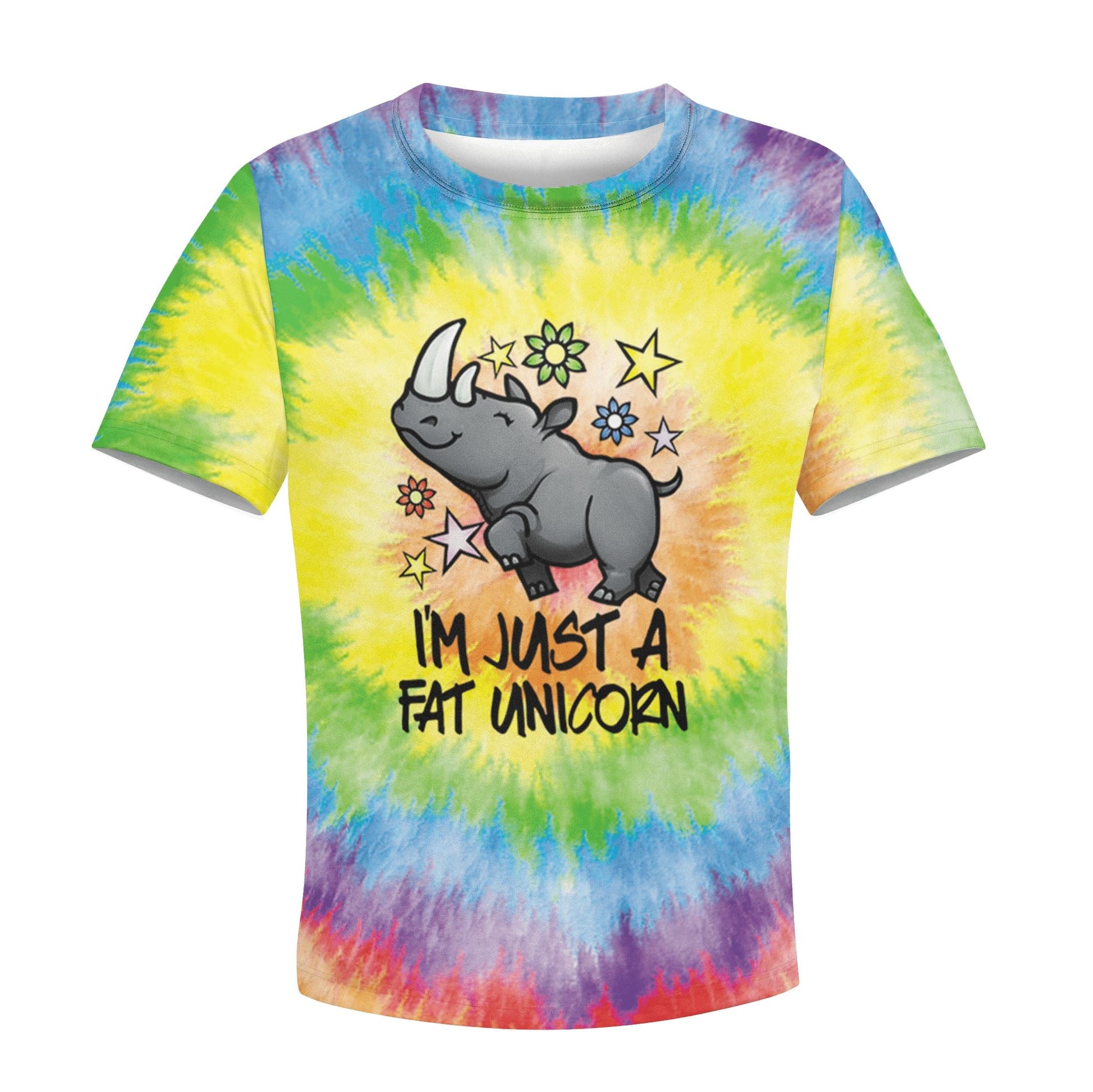 I am just a fat unicorn Kid Custom Hoodies T-shirt Apparel HD-UNI110130K kid 3D apparel Kid T-Shirt XS 