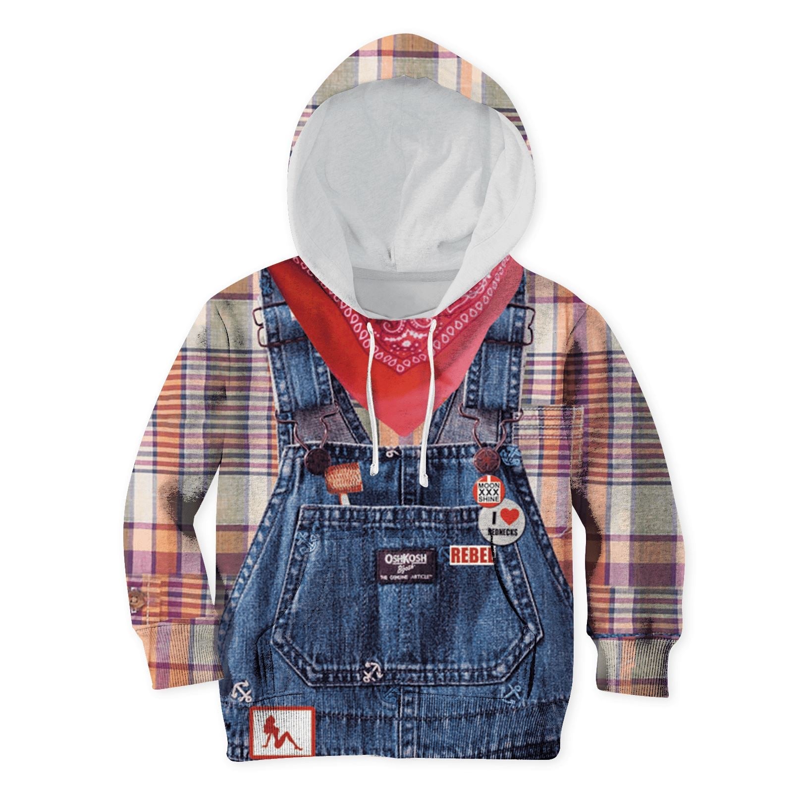 I love rednecks Kid Custom Hoodies T-shirt Apparel HD-JOB110105K kid 3D apparel Kid Hoodie S/6-8 