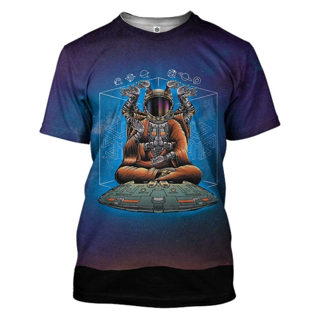 Inhale Exhale Astronaut Custom T-Shirts Hoodies Apparel HD-QM2712192 3D Custom Fleece Hoodies T-Shirt S 