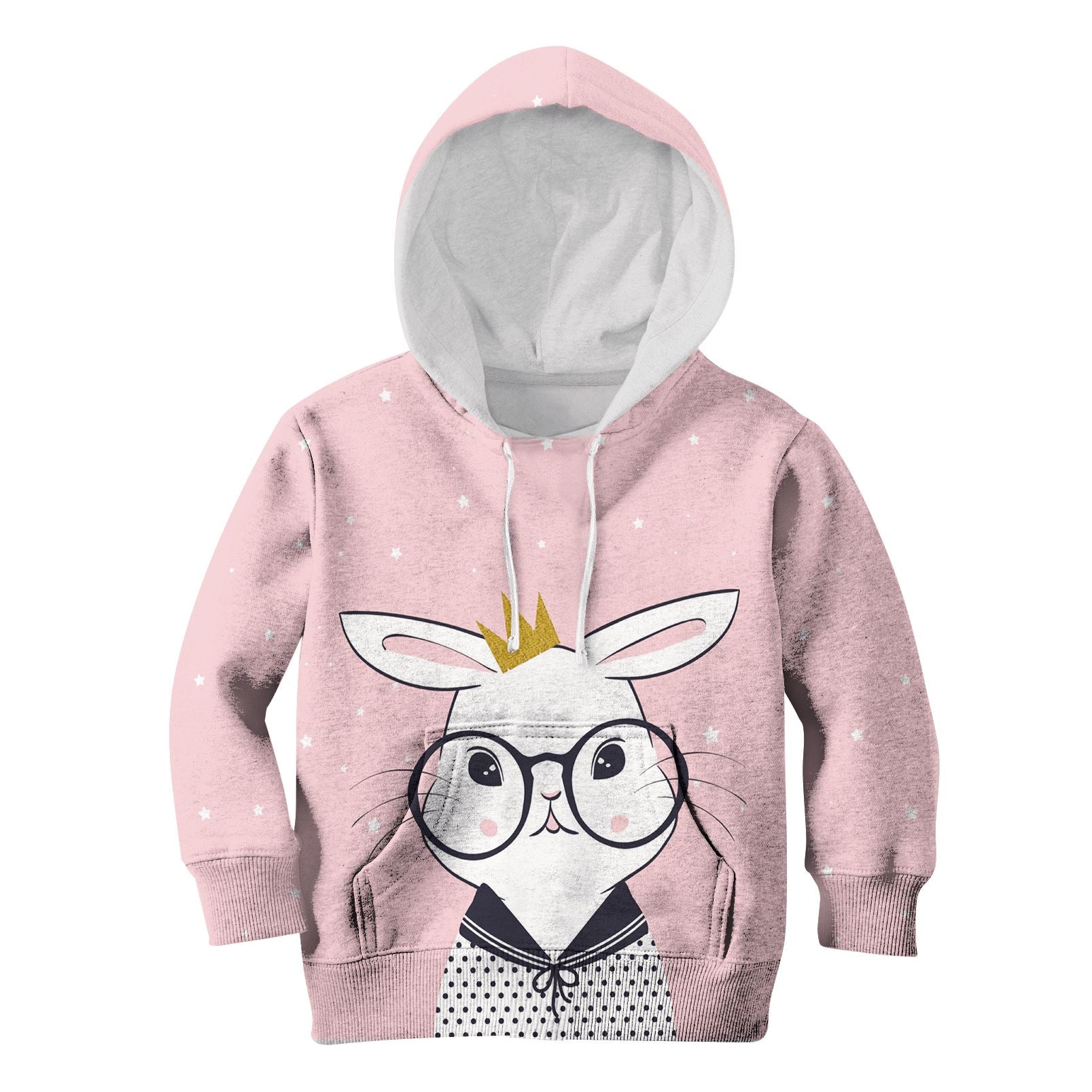 Innocence Rabbit Custom Hoodies T-shirt Apparel HD-PET110366K kid 3D apparel Kid Hoodie S/6-8 