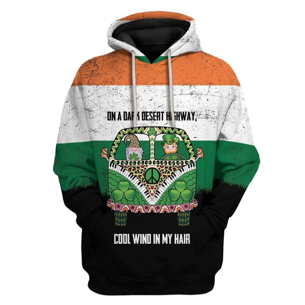 Irish On A Dark Desert Highway Custom T-Shirts Hoodies Apparel HD-TA0302205 3D Custom Fleece Hoodies Hoodie S 