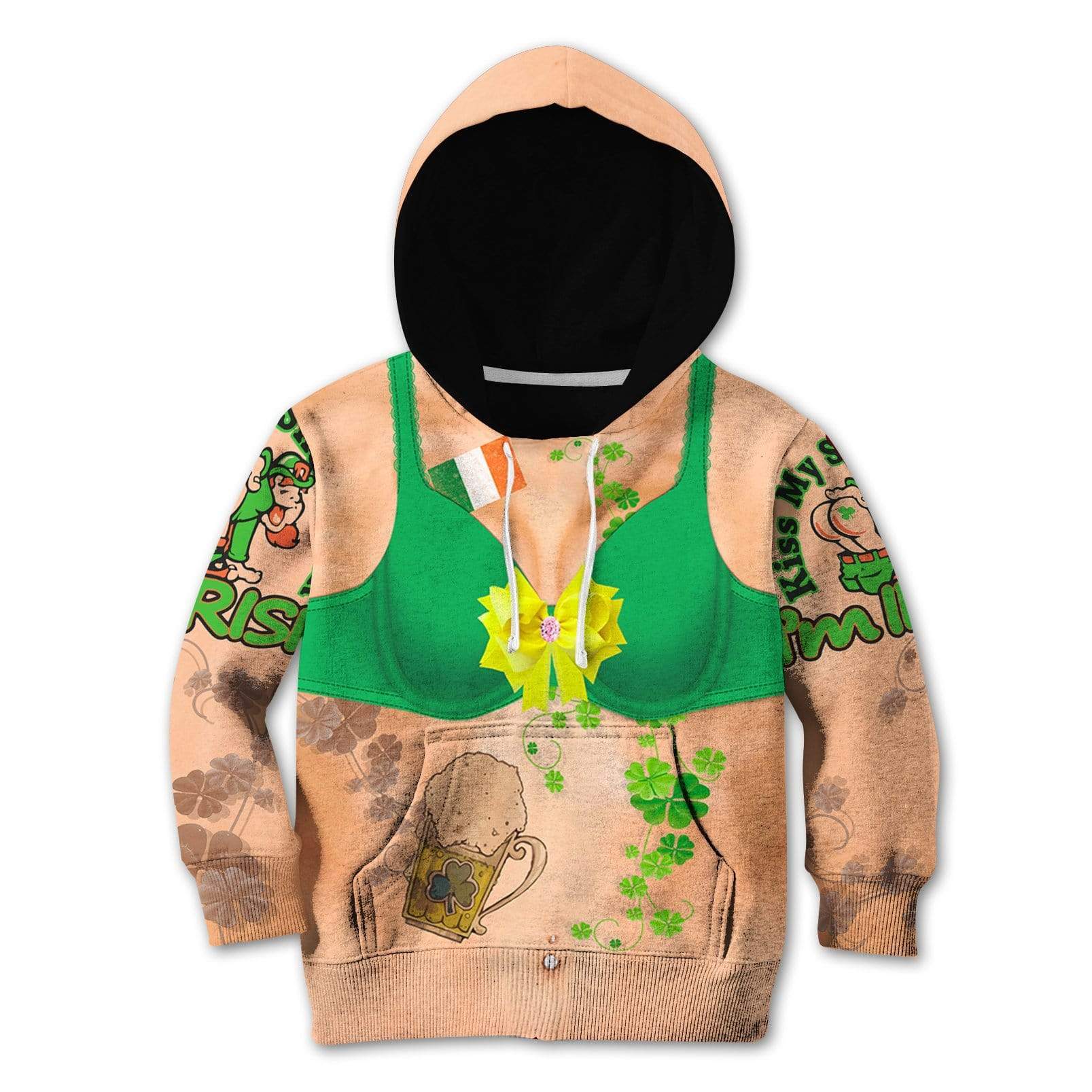 IRISH ST. PATRICK'S DAY Kid Custom Hoodies T-shirt Apparel HD-GH110673K kid 3D apparel Kid Hoodie S/6-8 