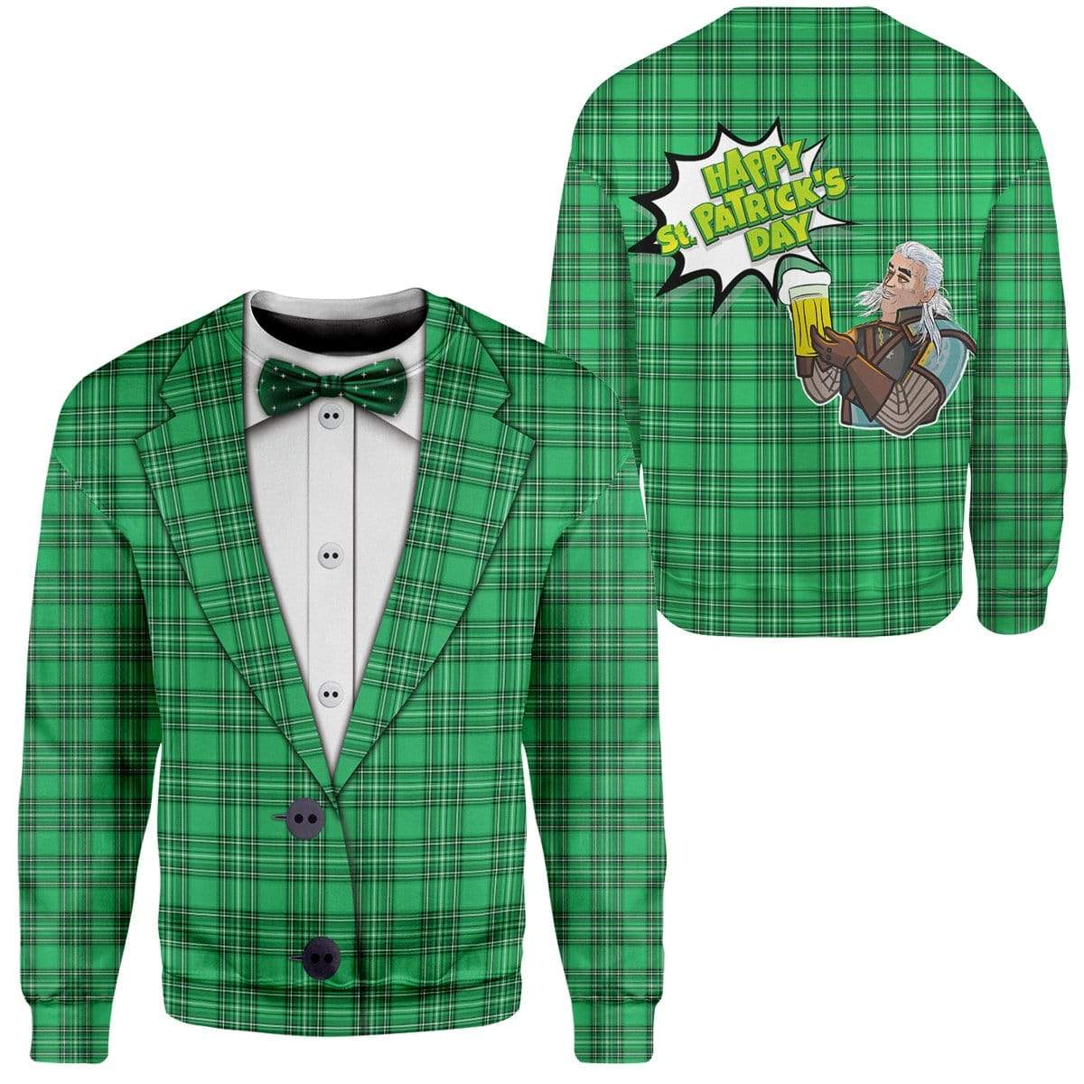 Irish St Patrick's Day Vest Custom T-Shirts Hoodies Apparel HD-TA0302204 3D Custom Fleece Hoodies 