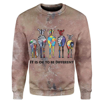 Gearhumans It Is Ok To Be Different Custom T-Shirts Hoodies Apparel